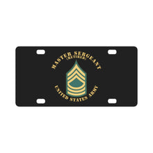 Load image into Gallery viewer, Army - Master Sergeant - MSG - Retired - Flat X 300 Classic License Plate