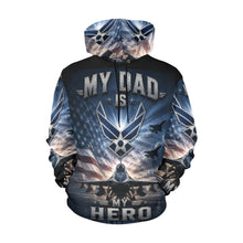 Load image into Gallery viewer, AOP Hoodie - A hero in the skies Men's All Over Print Hoodie (USA Size)