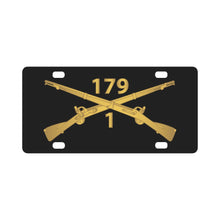 Load image into Gallery viewer, 1st Battalion, 179th Infantry Regiment - Inf Branch wo Txt X 300 Classic License Plate