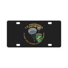 Load image into Gallery viewer, Army - US Paratrooper - USACAPOC Classic License Plate