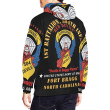 Load image into Gallery viewer, Men's All Over Print Hoodie (USA Size) (Model H13) - Army - 1st Battalion, 504th Infantry Regiment - Red Devils - FBNC