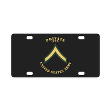 Load image into Gallery viewer, Army - Private - PV2 - Flat X 300 Classic License Plate