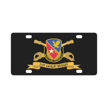 Load image into Gallery viewer, 21st Cavalry Brigade - DUI w Br - Ribbon X 300 Classic License Plate