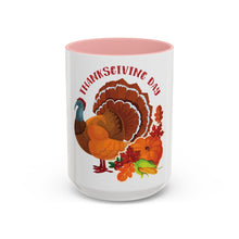 Load image into Gallery viewer, Accent Coffee Mug - Thanksgiving - Happy Turkey Day