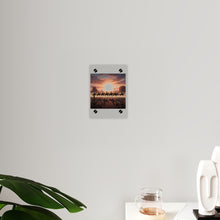 Load image into Gallery viewer, Acrylic Wall Art Panel - 10th Cavalry on Patrol in the sunset w 10th Cav Guidon