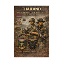 Load image into Gallery viewer, Matte Poster - Thailand's war heroes Cobras and Panthers