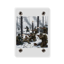 Load image into Gallery viewer, Acrylic Wall Art Panel - 101st Airborne Division fighting the German Army at the Battle of Bastogne