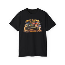 Load image into Gallery viewer, Unisex Ultra Cotton Tee - Army - Main Battle Tank - M60A1 w Fire- Right Face - 3D - Enhanced