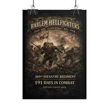 Load image into Gallery viewer, Rolled Posters - 369th Infantry Regiment - Harlem Hellfighters charging through chaos