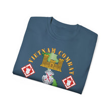 Load image into Gallery viewer, Unisex Ultra Cotton Tee - Vietnam Combat Veteran w 20th Engineer Brigade SSI - Dong Tam X 300