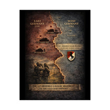 Load image into Gallery viewer, Matte Poster - 11th ACR Germany Map w Soviet and US Forces