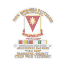 Load image into Gallery viewer, Kiss-Cut Stickers - Army - 79th Engineer Bn - Gerszewski, Karlsruhe, GE w COLD SVC X 300