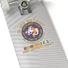 Load image into Gallery viewer, Kiss-Cut Stickers - 176th RRFS - First In Last Out - SSI - In God we Trust - ASA w VN SVC X 300