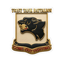 Load image into Gallery viewer, Kiss-Cut Stickers - DUI - 761st Tank Battalion - DUI - 3D - enhanced