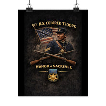 Load image into Gallery viewer, Matte Poster - Honoring the 5th USCT, 1864 - Right 1