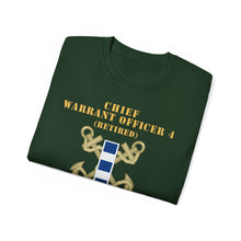 Load image into Gallery viewer, Unisex Ultra Cotton Tee - Navy - Chief Warrant Officer 4 - CW04 - Retired