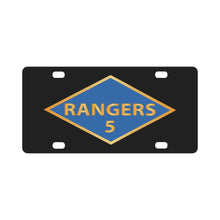 Load image into Gallery viewer, SSI - 5th Ranger Battalion - Ranger Diamond - WWII X 300 Classic License Plate