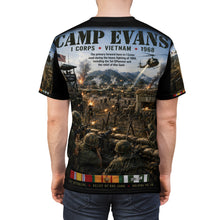 Load image into Gallery viewer, Camp Evans - I Corps, Vietnam - Tribute Tee — "Tet Offensive and Relief of Khe Sanh"
