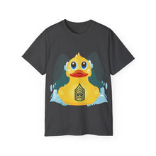 Load image into Gallery viewer, Unisex Ultra Cotton Tee - Yellow Rubber Duck - Front with Water - First Sergeant
