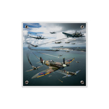 Load image into Gallery viewer, Acrylic Wall Art Panel - British and German aircraft during the Battle of Britain