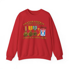 Load image into Gallery viewer, Crewneck Sweatshirt - Army - Vietnam Vet - w Medals - VN - 11th Infantry Brigade (Light) - 3D Enhanced X 300