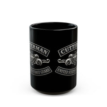 Load image into Gallery viewer, Black Mug (15oz) - USCG - Cutterman - Enlisted w txt - 3D - Enhanced