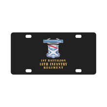 Load image into Gallery viewer, Army - 1st Bn 18th Inf w DUI - CIB X 300 Classic License Plate