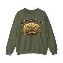 Load image into Gallery viewer, Crewneck Sweatshirt - USCG - Tactical Law Enforcement w txt - 3D - Enhanced