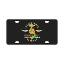 Load image into Gallery viewer, Vietnam Combat Aviation Vet w Air Crew Badge - 12th AVN GroupI Mil Region III w SVC X 300 Classic License Plate