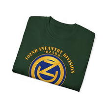 Load image into Gallery viewer, Unisex Ultra Cotton Tee - 102nd Infantry Division - Ozark - US Army