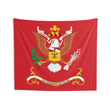 Load image into Gallery viewer, Indoor Wall Tapestries - 21st Engineer Battalion Colors - FORSEE and PROVIDE - Battalion Colors Tapestry