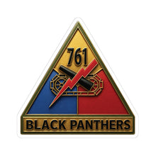 Load image into Gallery viewer, Kiss-Cut Stickers - SSI - 761st Tank Battalion SSI w Name Tape - 3D - enhanced