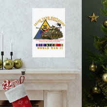 Load image into Gallery viewer, Premium Matte vertical posters - Army - 761st Tank Battalion - Black Panthers - w Tank w SSI Wwii EU SVC
