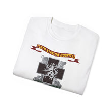 Load image into Gallery viewer, Unisex Ultra Cotton Tee - Army - 130th Station Hospital - Ribbon - DUI X 300