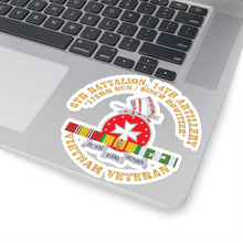 Load image into Gallery viewer, Kiss-Cut Stickers - 6th Battalion, 14th Artillery Regiment - DUI - VN SVC BAR - Top X 300
