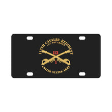 Load image into Gallery viewer, 113th Cavalry Regiment - Cav Br - 1st Squadron w Red Regt Txt X 300 Classic License Plate
