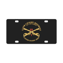 Load image into Gallery viewer, 113th Cavalry Regiment - Cav Br - 1st Squadron w Red Regt Txt X 300 Classic License Plate