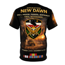 Load image into Gallery viewer, Operation New Dawn Tribute Tee — "End of Mission: Iraq Sept 1, 2010–Dec 15, 2011"