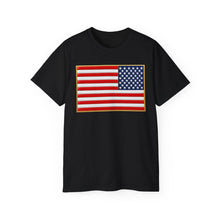 Load image into Gallery viewer, Unisex Ultra Cotton Tee - United States Flag 3D Enhanced