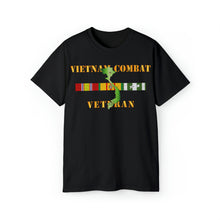 Load image into Gallery viewer, Unisex Ultra Cotton Tee - Army - Vietnam Combat Veteran w VN SVC