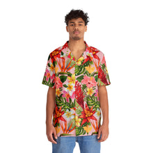 Load image into Gallery viewer, Men's Hawaiian Shirt (AOP) - Light Pink - Tropical Flowers X 300