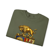 Load image into Gallery viewer, Crewneck Sweatshirt - Army - 10th Cavalry Regiment - BUffalo Soldiers - COA - Ready and Forward - 3D Enhanced
