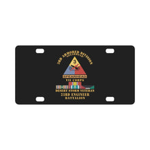 Load image into Gallery viewer, Army - 3rd Armored Div - VII Corps - Desert Storm Veteran - 23rd Engineer Bn X 300 Classic License Plate