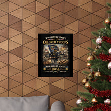 Load image into Gallery viewer, Matte Poster - Honoring the 5th USCT at New Market Heights- Poster