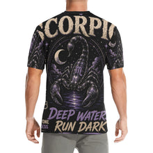 Load image into Gallery viewer, Scorpio - deep waters run dark Men's All Over Print Crew Neck T-Shirt