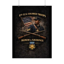 Load image into Gallery viewer, Posters - Honoring the 5th USCT, 1864 - Right 1