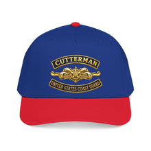 Load image into Gallery viewer, Mid Profile Baseball Cap - USCG - Cutterman - Officer w txt - 3D - Enhanced