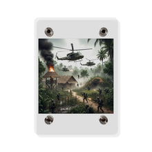 Load image into Gallery viewer, Acrylic Wall Art Panel - Vietnam Village Helicopter Assault