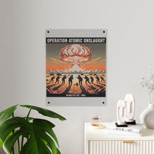 Load image into Gallery viewer, Acrylic Wall Art Panel - Atomic Testing in Nevada Desert Operation Fury - Toward the attack