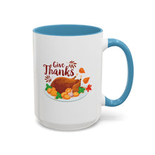Load image into Gallery viewer, Accent Coffee Mug - Give Thanks